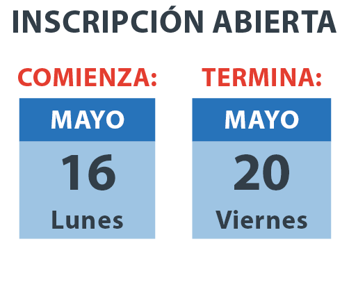 inscripción abierta  